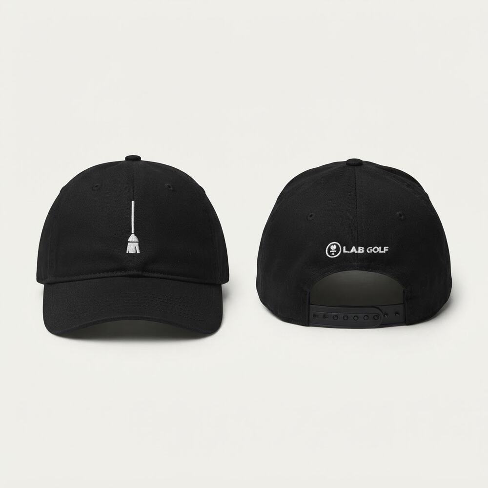 L.A.B. Golf Mens OS Minimalist Athleisure Streetwear Promo Broom Snapback Hat
